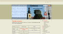 Desktop Screenshot of farnostcimhova.itall.sk